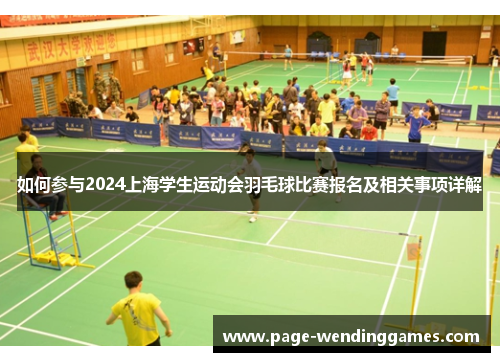 如何参与2024上海学生运动会羽毛球比赛报名及相关事项详解