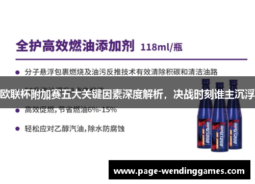 欧联杯附加赛五大关键因素深度解析,决战时刻谁主沉浮 欧联杯附加赛五大关键因素深度解析,决战时刻谁主沉浮