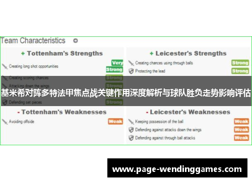 基米希对阵多特法甲焦点战关键作用深度解析与球队胜负走势影响评估